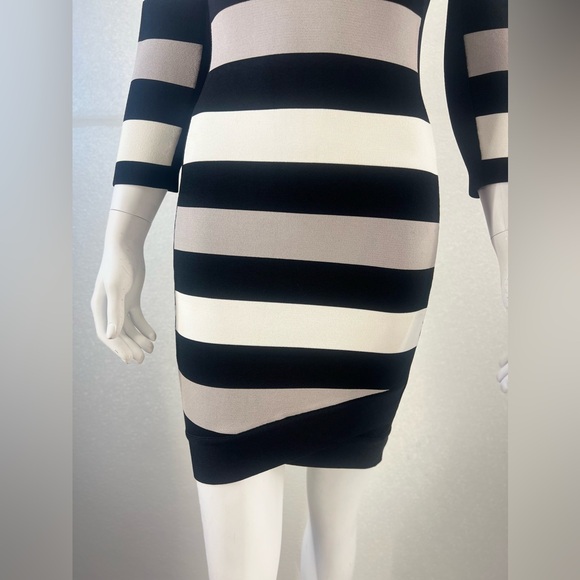 NWOT BCBG Max Azria Kendall Striped Bandage Dress SIZE SMALL - Picture 7 of 17